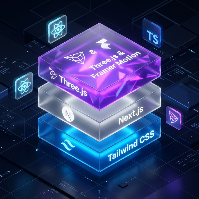 3D Isometric Tech Stack